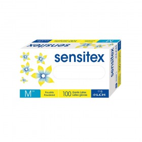 Gants SENSITEX en latex pré-poudrés à usage unique