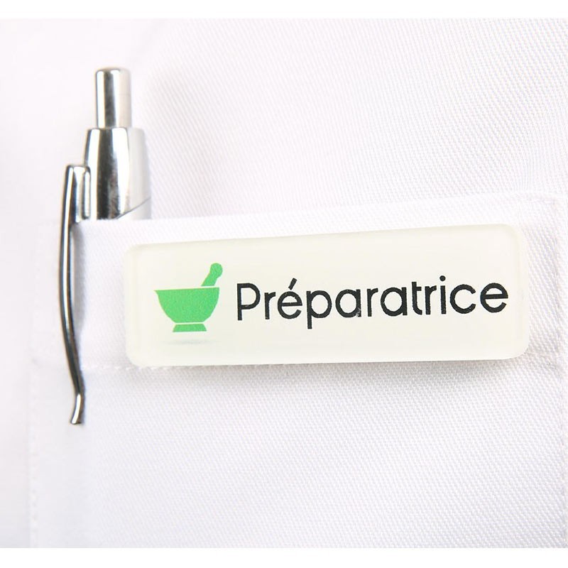 Badge magnétique de Préparatrice en Pharmacie