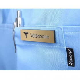 Badge magnétique de Vétérinaire "Or"