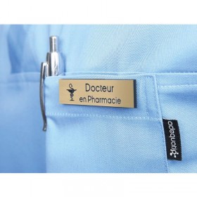 Badge magnétique de Docteur en Pharmacie "Or"