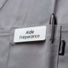Badge magnétique d’aide préparatrice - Blanc
