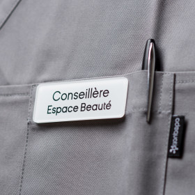 Badge magnétique de conseillère beauté - Blanc