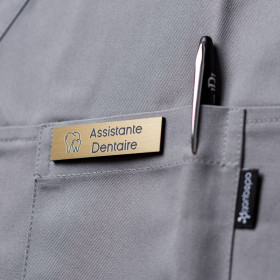 Badge magnétique Assistante Dentaire - Or