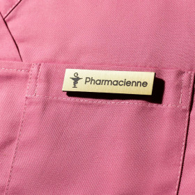 Badge pharmacienne aimanté - Or