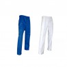 Pantalon de travail blanc ou bleu - LMA