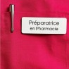Badge Aimanté Préparatrice en Pharmacie Blanc - Achetez-le au Meilleur Prix